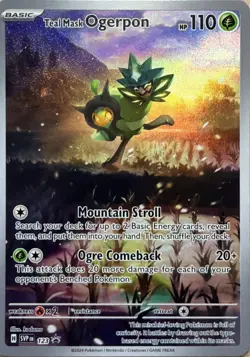 Teal Mask Ogerpon - Holo Promo SV: Scarlet & Violet Promo Cards 123 NM - Image 1