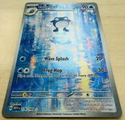 Poliwhirl 176/165 - Scarlet & Violet 151 Illustration Rare Holo Pokemon Card NM - Image 2
