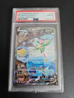 Hisuian Lilligant V Alt Full Art 163/189 SWSH Astral Radiance Pokemon MINT PSA 8 - Image 1