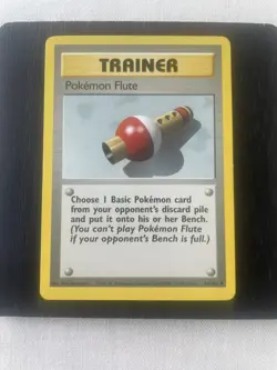 Pokemon Flute 86/102 | Base Set | Non Holo Trainer Card HP - Image 1