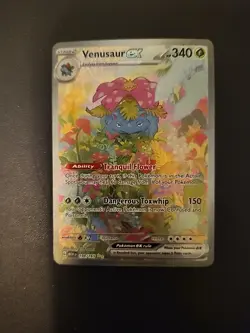 Pokemon TCG Venusaur EX Card 198/165 SV Sir Scarlet & Violet 151 English NM - Image 1