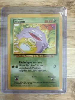 Pokemon Card Smogon Koffing 51/102 German Base Set Unlimited LP-NM - Image 1