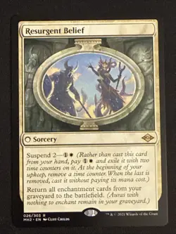 1x Resurgent Belief (026) Modern Horizons 2 LP MTG Magic the Gathering x1 MKE - Image 1
