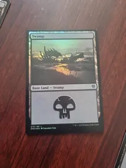 MTG ~ 3x Foil Swamp ~ Lands ~ DSK & DMU ~ Full Art - Image 4