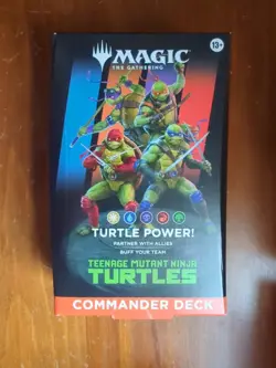 MTG Teenage Mutant Ninja Turtles- Turtle Power Commander Deck-New/Factory Sealed - Image 1
