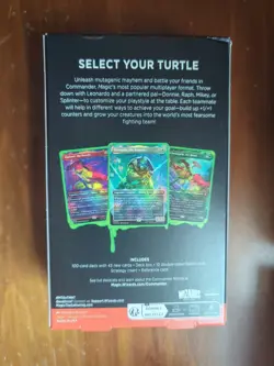 MTG Teenage Mutant Ninja Turtles- Turtle Power Commander Deck-New/Factory Sealed - Image 2