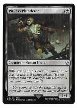 MTG Pitiless Plunderer Final Fantasy Commander (FIC) Uncommon #0281 Unplayed - Image 1