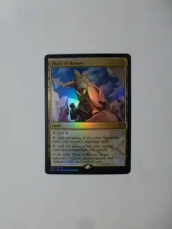 MtG Dominaria United PLaza of Heroes NM FOIL 0.75 Flat Ship VCT124051 - Image 1