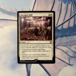 Akroma's Will Commander Legends Rare Instant Regular White 003/361 MTG - Image 1