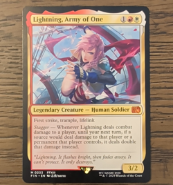 Wizards Lightning, Army of One Mythic Legendary Creature MTG Final Fantasy Red … - Image 1