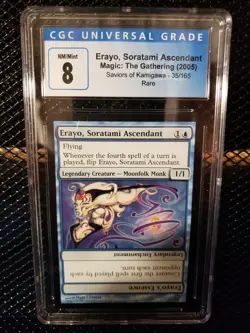 MTG ERAYO, SORATAMI ASCENDANT SAVIORS OF KAMIGAWA NEAR MINT/MINT CGC GRADED 8! - Image 1