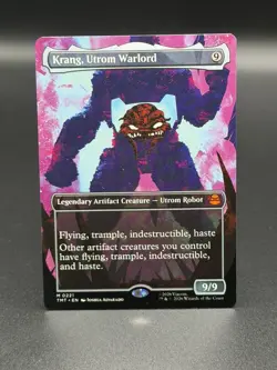MTG: Teenage Mutant Ninja Turtles ~ Krang, Utrom Warlord (Borderless) Regular - Image 1
