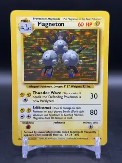 Magneton Holo Rare 9/102 1999 Pokemon Base Set English WOTC NM - Image 1