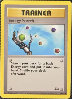 Energy Search 59/62 Fossil Regular - Pokemon Card - Image 1