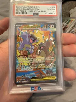 Pokemon 2025 Mega Kangaskhan ex 182/132 SIR Mega Evolution GEM MINT PSA 10 - Image 1