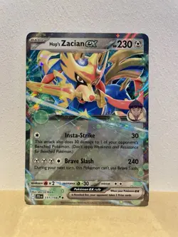 Pokemon TCG Hop's Zacian EX 111/159 Scarlet Violet Journey Together Card - Image 1