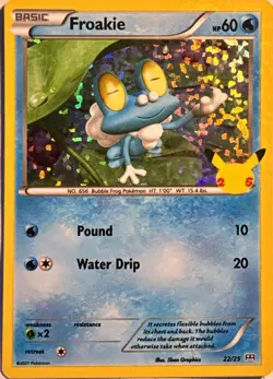 Froakie 022/025 Promo McDonald's 25th Anniversary Promos Pokemon Holo Near Mint - Image 1