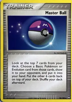 Master Ball 78/108 Uncommon Power Keepers Pokemon Near Mint - Image 1
