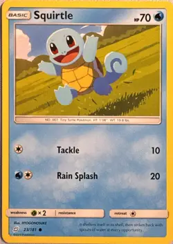 Squirtle 23/181 Common Team Up Pokemon Near Mint - Image 1