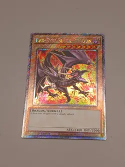 Yugioh! TCG - Red-Eyes Black Dragon (8th Art) - Platinum Secret Rare RA04-EN109 - Image 1