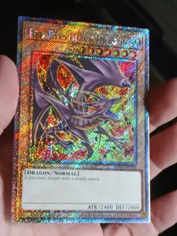 Yugioh! TCG - Red-Eyes Black Dragon (8th Art) - Platinum Secret Rare RA04-EN109 - Image 2