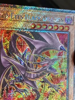Yugioh! TCG - Red-Eyes Black Dragon (8th Art) - Platinum Secret Rare RA04-EN109 - Image 3