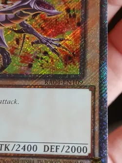 Yugioh! TCG - Red-Eyes Black Dragon (8th Art) - Platinum Secret Rare RA04-EN109 - Image 4