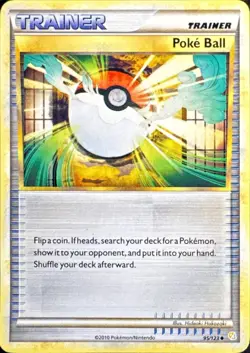 Poke Ball 95/123 Uncommon HeartGold & SoulSilver Pokemon Lightly Played - Image 1