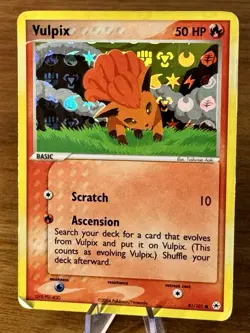 Pokemon Card - Vulpix Hidden Legends 81/101 Common Reverse Holo - Image 1