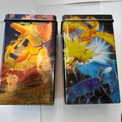 Vintage 2004 Pokemon TCG Rayquaza Legendary Birds EX Deck Collectors Tins EMPTY - Image 2