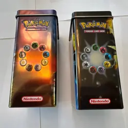 Vintage 2004 Pokemon TCG Rayquaza Legendary Birds EX Deck Collectors Tins EMPTY - Image 3
