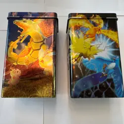 Vintage 2004 Pokemon TCG Rayquaza Legendary Birds EX Deck Collectors Tins EMPTY - Image 4