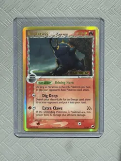 NM Heracross Delta Species Reverse Holo 3/101 ex Dragon Frontiers Pokemon CLEAN! - Image 1