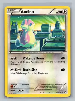 Audino 108/124 Uncommon Dragons Exalted Pokemon Lightly Played - Image 1