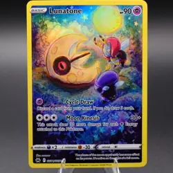 Lunatone GG11/GG70 Ultra Rare Crown Zenith: Galarian Gallery Pokemon TCG NM - Image 1