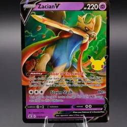 Zacian V 016/025 Ultra Rare Celebrations Pokemon TCG NM - Image 1