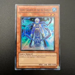 YuGiOh Secret Guards of the Ice Barrier HA04-EN052 Super Rare Unlimited NM - Image 1