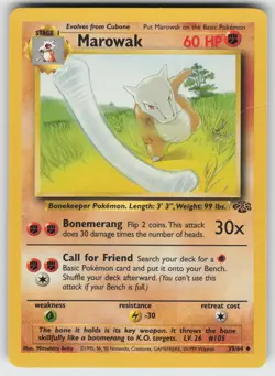 Marowak Uncommon Jungle 39/64 Pokemon - Image 1