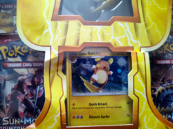 2017 Pokemon TCG Alolan Raichu Figure Collection Box - Damaged box and Sealed - Image 3