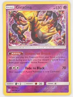Giratina 86/236 Pokemon - Sun & Moon Unified Minds MP - Image 1