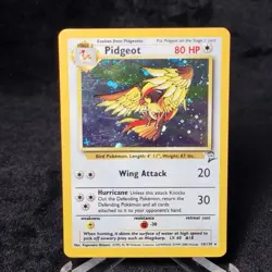 Pokemon Pidgeot Base Set 2 14/130 Holo Rare English TCG - Image 1
