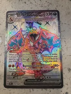 Charizard EX Obsidian Flames 215/197 Mint Condition Pokemon TCG - Image 1