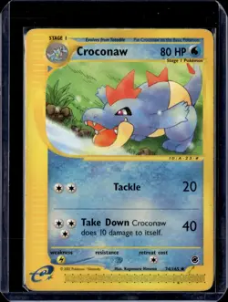 Croconaw - 74/165 / Common Expedition 2002 (HP) / Pokemon TCG - Image 1