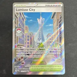 Pokemon Lumiose City Trainer Stadium Full Art Holo Ultra Rare 111/088: POR - Image 1