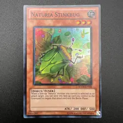 YuGiOh Naturia Stinkbug HA04-EN048 Super Rare Unlimited NM - Image 1