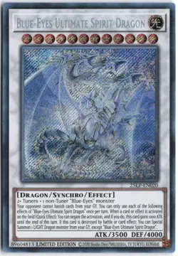 Yugioh - Blue-Eyes Ultimate Spirit Dragon 25LP-EN020 Limited - Limited Pack Worl - Image 1
