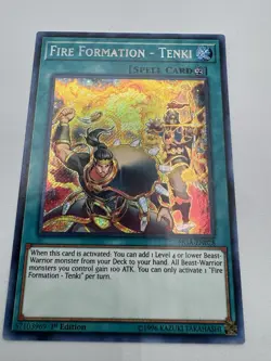 Yu-Gi-Oh Tenki Fire Formation FIGA-EN028 Secret Rare 1st Edition - Image 1