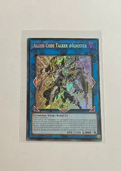 Yu-Gi-Oh! Allied Code talker @ Ignister #ALIN-EN051 Secret Rare 1st Ed (NM) - Image 1