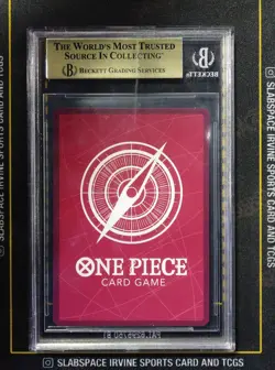 2022 ONE PIECE EN OP01 -003 MONKEY D.LUFFY ALT AET PRE ERRATA BGS 10 (Q - Image 2