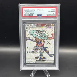 2024 Pokemon Twilight Masquerade 198/167 Greninja ex PSA 10 - Image 1